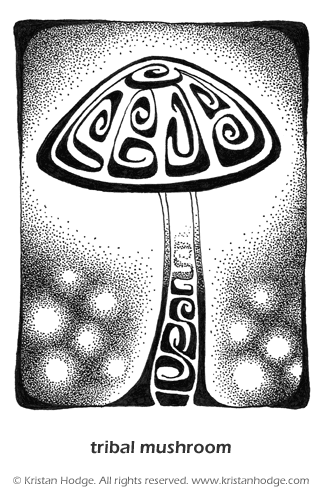 tribal mushroom