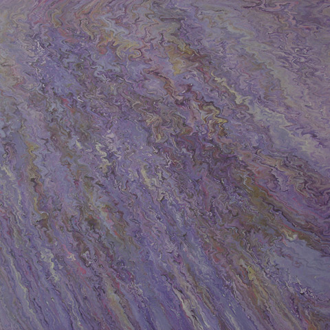 Painting: Mist. Acrylic on canvas. Abstract, colorful, calming, lavender with olive green
