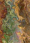 Quest #3. Acrylic on paper. Abstract. 2.5 x 3.5 inches, ACEO, Trading Card
